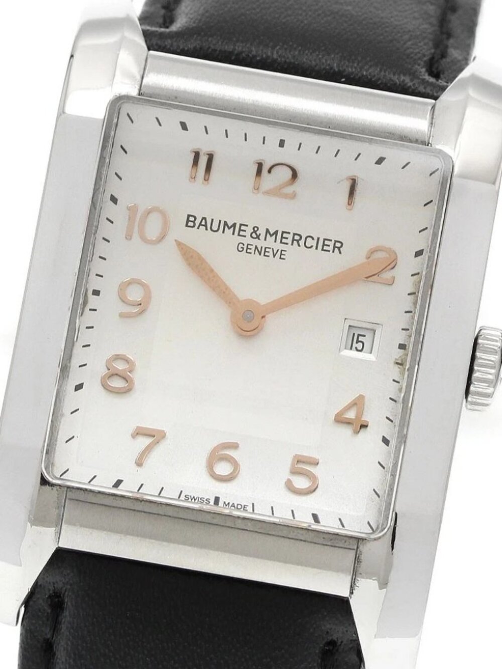 Baume & Mercier Hampton 65693 Date Silver Dial Quartz Men's Watch_957012